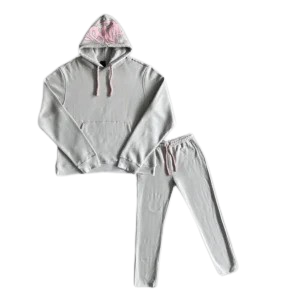 Syna Tracksuit Grey/Pink